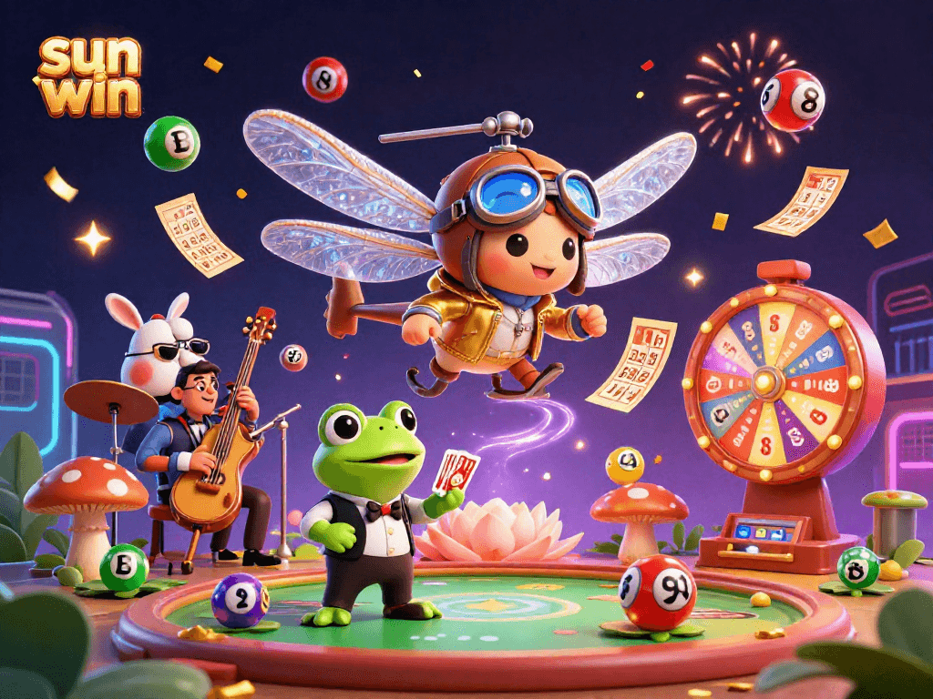 Experience sun win with dynamic casino festivities featuring lottery games and vibrant animations.